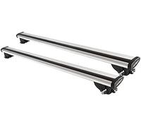 Barre portatutto Aerodynamic Silver in alluminio della Farad con kit compatibile con SUZUKI VITARA 5 porte dal 2015 in poi con corrimano basso (railing integrati)