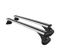 Barre portatutto Aerodynamic Silver in alluminio della Farad con kit Lux compatibile con Alfa Romeo Stelvio 5 porte anno 2017> con corrimano basso