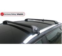 Barre portatutto alluminio nero corrimano integrato Dacia Lodgy dal 2012