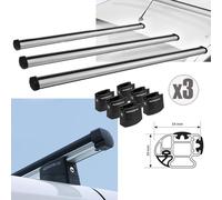 BARRE PORTATUTTO ALLUMINIO PER HYUNDAI H1 1997-2008 NORDRIVE KARGO ALU,3PZ