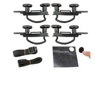 Barre Portatutto Auto 4 Pezzi In Acciaio Universale Box Da Tetto Per Auto Furgone Kit Montaggio Bulloni A U Morsetti Morsetti A U Per Auto Accessori Per Bagagli Sul Tetto Rails(A)