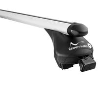 BARRE PORTATUTTO AUTO STATION WAGON RAILS INTEGRATI,MISURA 107 CM, ALLUMINIO TUV