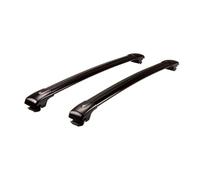 Barre portatutto Barre Trasversali Regolabili E Bloccabili Per Portapacchi Set Da 2 Per Range Rover Per Freelander 2 LR2 2007-2015(Black)