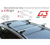 BARRE PORTATUTTO G3 ALLUMINIO CON SERRATURA SEAT LEON ST 2013>2019 CON RAILING
