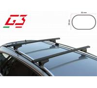 Barre Portatutto BMW SERIE3 TOURING 11' rails integrati G3 Clop acciaio nere