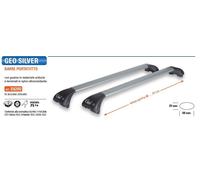 BARRE PORTATUTTO GRIGIE GEV CON CHIAVE SUZUKI S-CROSS DAL 2021- CON RAILING