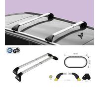 Snap Alu In-Rail, set completo barre portatutto telescopiche in alluminio - L -