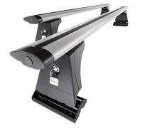 Mossa Barre portatutto in alluminio compatibili con Renault Trafic III Autobus (2015- ) argento - portapacchi auto - portabagagli barre da tetto - con punti di fissaggio di serie 2
