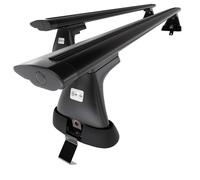 Barre portatutto in alluminio per Skoda Fabia mk III Hatchback 2015-2021 D nero