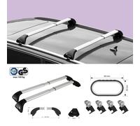COPPIA BARRE PORTATUTTO COMPLETE IN ALLUMINIO AUDI A4 AVANT,DAL 05/2008 PROFILO