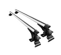 Barre Portatutto Kit Portapacchi Universale Per Auto Da 125 Cm E 135 Cm, Barra Trasversale In Lega Di Alluminio, Portapacchi Per Berlina Portapacchi(135CM sliver)