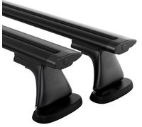 Barre Portatutto Nere M0KD 130Cm (Coppia) Per Fiat Doblo Furgone (2000-2009)