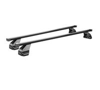 Barre portatutto Omega in acciaio compatibile con FORD Connect I Transit porte anno dal 2002 al 2013 con tetto liscio