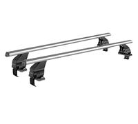 Barre portatutto Omega in alluminio compatibile con MINI One/Coocompatibile con 5 porte anno dal 2014 al 2018 con tetto liscio