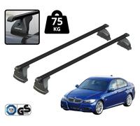 BARRE PORTATUTTO PER BMW SERIE 3 (E90) 2005-2012 PORTAPACCHI TETTO ACCIAIO NERE