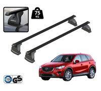 Barre Portatutto Per Mazda Cx-5 2012-2017 Portapacchi Tetto Acciaio Nere Robuste