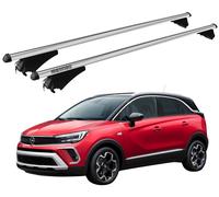 BARRE PORTATUTTO PER OPEL CROSSLAND DA 2020- CON ANTIFURTO MENABO ARGENTO