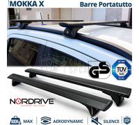 Barre Portatutto Per Opel Mokka X ORIGINALI Nordrive Nere EVOS Silenzio TÜV-GS