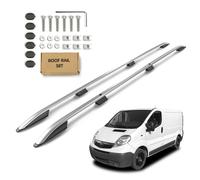 Barre portatutto per Opel Vivaro A (X83) H1 LUNGO 2001-2014 Argento Opaco