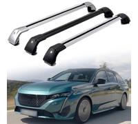 Barre Portatutto per Peugeot 308 SW 2021-2023, Tetto Portapacchi Barra Alluminio Auto per Railing Integrati con Serratura,Silver-1 Pair