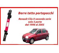 Barre portatutto per Renault Clio 2 II 5 porte portapacchi da tetto complete c