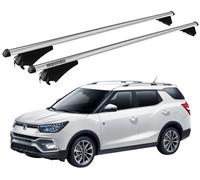 BARRE PORTATUTTO PER SSANGYONG XLV 2016- CON ANTIFURTO MENABO ALLUMINIO RAILING