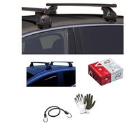 BARRE PORTATUTTO PER TETTO AUTO 130CM BARRA PER AUTO COMPATIBILE CON Renault Megane E-Tech Electric 5p 2023 (68.142) PORTABAGAGLI ACCIAIO CON KIT ATTACCO DIRETTO SUL TETTO SENZA CORRIMANO