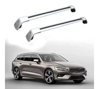 Barre Portatutto per Volvo V60 2019 2020 2021,Durevole Auto Portapacchi Barre Portapacchi per Tettuccio Auto Accessori,B