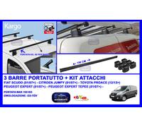 NORDRIVE - Kargo, barra portatutto acciaio - 150 cm