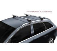 BARRE PORTATUTTO VOLVO V40 CROSS COUNTRY 2013-> RAILS INTEGRATI ALLUMINIO CHIAVE