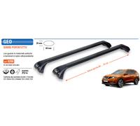 Barre Portatutto Portapacchi Nissan X-Trail (14..) GEV Geo 9200+9240 NereAcciaio