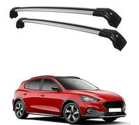 Barre Portatutto Portapacchi per Ford Focus Active, 5dr Hatch May 2019+, Barre da Tetto Lega di Alluminio,silver black