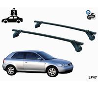 BARRE PORTATUTTO PORTAPACCHI TETTO PER AUDI A3 (8L) 3 PORTE 1997-2006 ACCIAIO