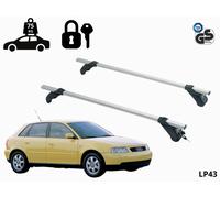 BARRE PORTATUTTO PORTAPACCHI TETTO PER AUDI A3 (8L) 5 PORTE 1999-2006 ALLUMINIO