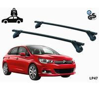 BARRE PORTATUTTO PORTAPACCHI TETTO PER CITROEN C4 CINQUE PORTE 2010-2019 ACCIAIO