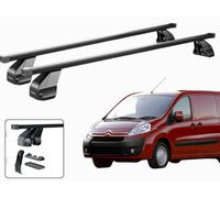 BARRE PORTATUTTO PORTAPACCHI TETTO PER CITROEN JUMPY (MK2) 2007-2016 NERE MENABO