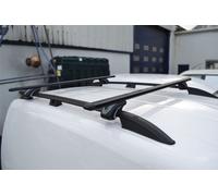 Barre Portatutto + Supporti Per Ford Transit Tourneo Custom LWB 2013 - 2018 NERO