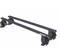 Barre portatutto Tema in acciaio di colore nero compatibile con FORD Focus I 5 porte anno dal 98 al 05 con tetto liscio