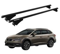 BARRE PORTATUTTO TETTO PER SEAT LEON 3 (5F) X-PERIENCE ST 2015-2020 NERE MENABO