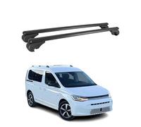 Barre portatutto trasversali per VW Caddy 2020-2025 Alluminio Nero