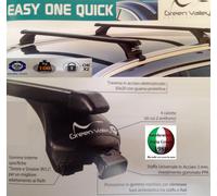 BARRE PORTATUTTO X CORRIMANO BASSO-CHIUSO ACCIAIO EASYONEQUICK CHEVROLET TRAX