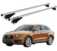 BARRE PORTATUTTO XL PER AUDI Q3 (8U) 2011-2018 CON ANTIFURTO MENABO ALLUMINIO