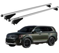BARRE PORTATUTTO XL PER KIA TELLURIDE DA 2019- CON ANTIFURTO MENABO ALLUMINIO