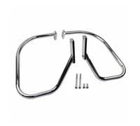 Barre Protezione Motore Paraurti Per Softail Per Heritage Per Deluxe Per Cross Per Bones Per Fat Boy Per Silm Guard Crash Bar Protezioni Borsa Sella Posteriore(Chrome)