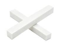 Barre quadrate piene in plastica ABS, Barra piatta in plastica ABS bianca 500x60mm 2-8mm Confezione da 2 for prototipazione CNC