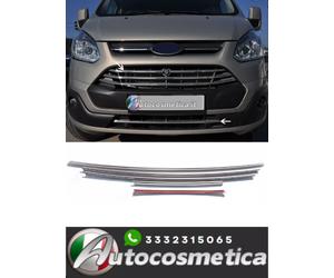 Barre radiatore listelli griglia per Ford Transit Custom 2013-2018 cromo 5x-