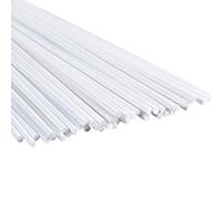 Barre rotonde in plastica ABS, Asta in plastica ABS bianca da 0,5-10 mm x 500 disponibile in confezioni multiple(50pcs,Diameter:1.5mm)