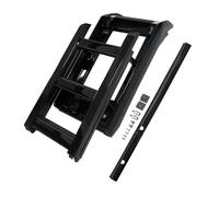 Barre Tetto Portapacchi Auto Pieghevole Sollevabile Scaletta Portapacchi di Accesso per Land per Rover per Defender 110 L851 2020 2021 2022 2023 2024 2025 Barre portapacchi(Nero)