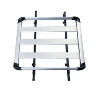 Barre Tetto Portapacchi Auto Portapacchi per auto monostrato in lega di alluminio Tetto SUV Cestino da carico in lega di alluminio Portapacchi universale Barre portapacchi(Silver 160x100cm)