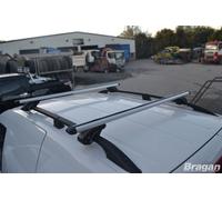 Barre Tettuccio + Argento Portapacchi + Carico Blocca Per vw caddy maxi 10-15